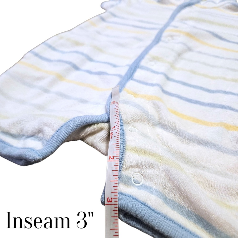 Vintage Baby GAP Hooded Terry Cloth Swim Cover Up Romper 0-3 Months 2005 Pool - Picture 6 of 10